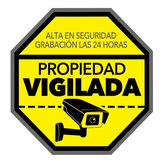 Señaletica Propiedad Vigilada 30cmx0cm