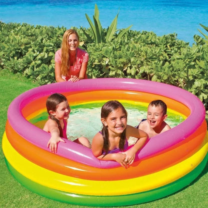 Piscina Inflable Plástico Niño 3 Anillos 150x35cm Verano