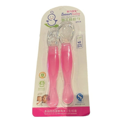 Pack De 2 Cucharas De Silicona Para Bebe