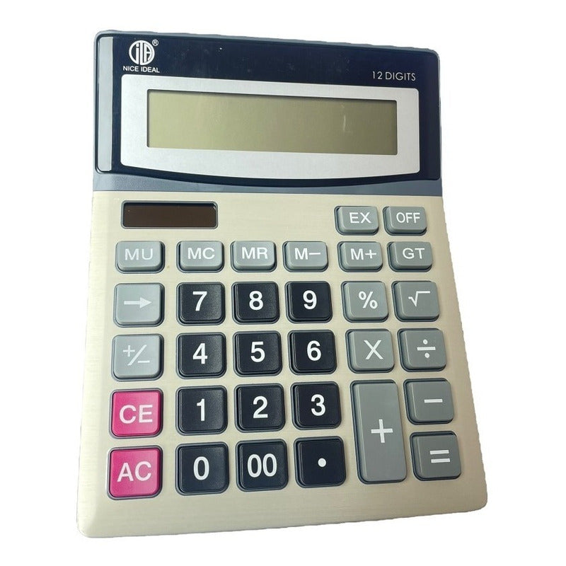 Calculadora Lcd De 12 Dígitos Ideal Para La Oficina