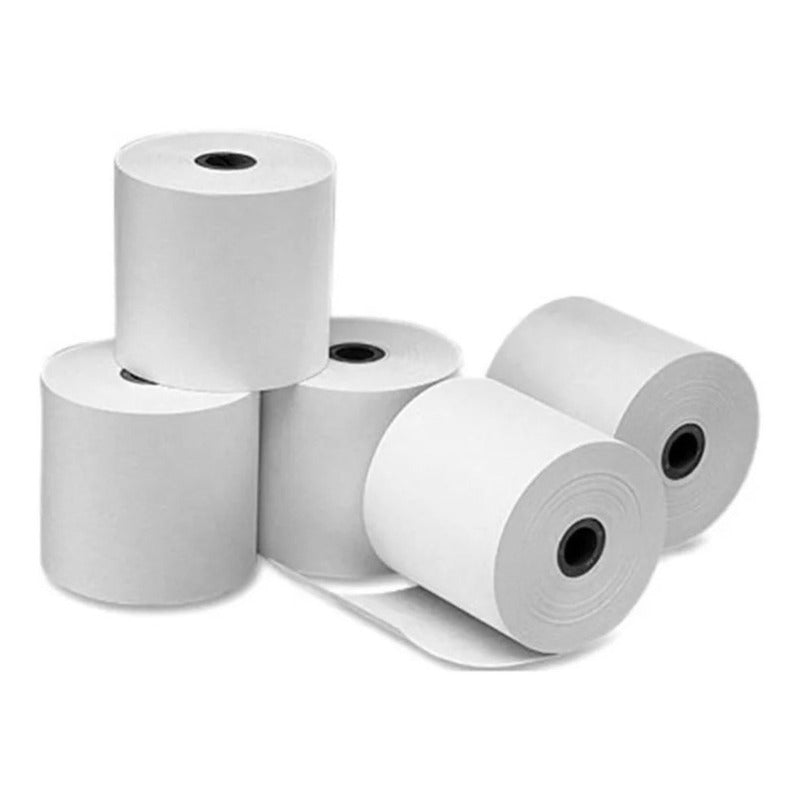 5 Rollos Papel Termico 80x80 Mm Post Caja Impresoras Fusion