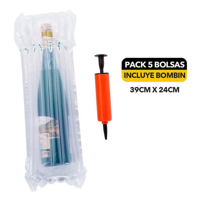 Pack 5 Bolsas Protectoras Para Botellas (39cm X 24cm)