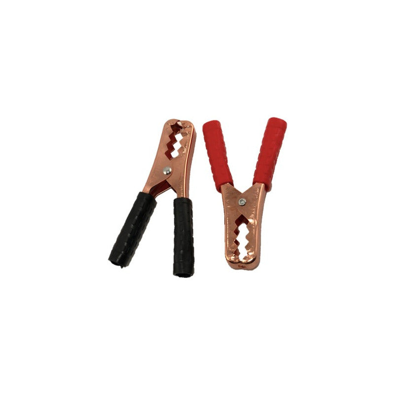 2 Pinzas Para Cable Puente De Batería Rojo Y Negro 140mm