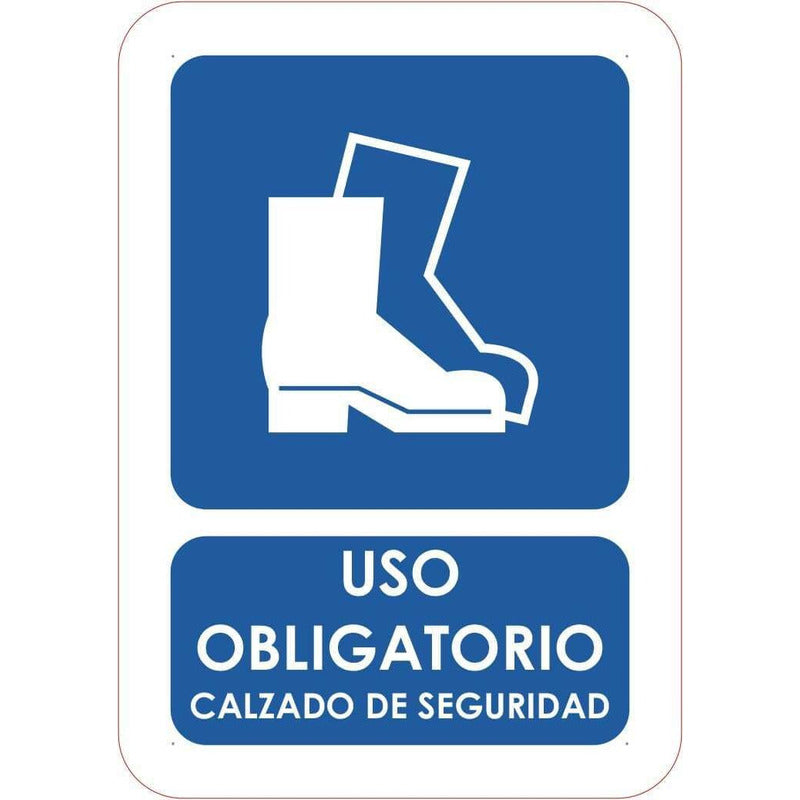 Señaletica Uso Obligatorio Calzado De Seguridad 21x14,8cm