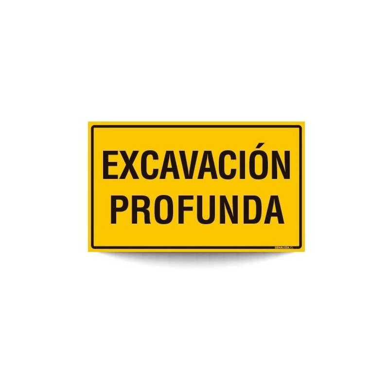 Señaletica Excavación Profunda  30x20 Trovicel