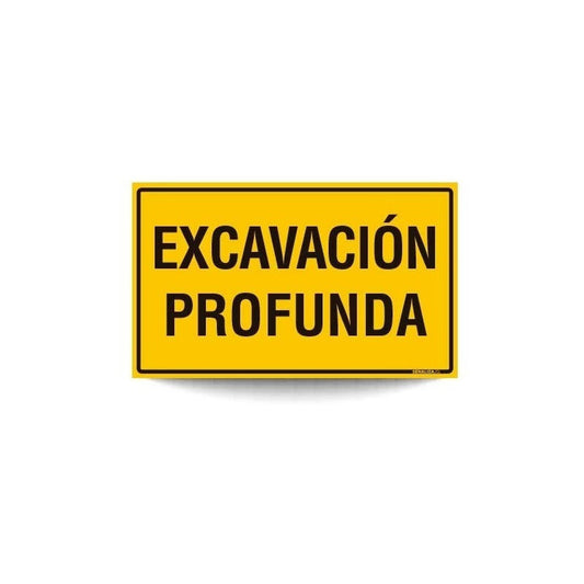 Señaletica Excavación Profunda  30x20 Trovicel