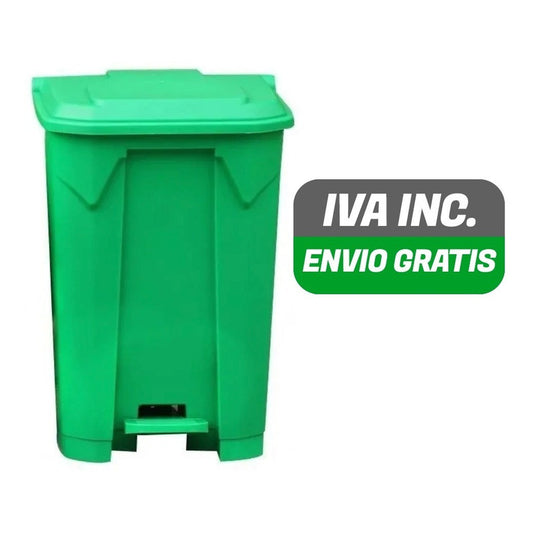 Basurero 40 Litros Pedal Verde