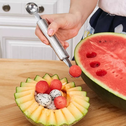 Cuchara Tipo Bola De Frutas Con Doble Punta Melon