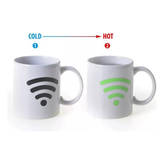 Taza Mágica Wifi, Tazón Café 300cc, Se Activa Con Calor