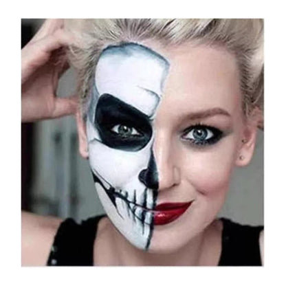 Pinta Carita Pintura Blanca Para El Rostro Cuerpo Halloween Tono Del Primer Blanco