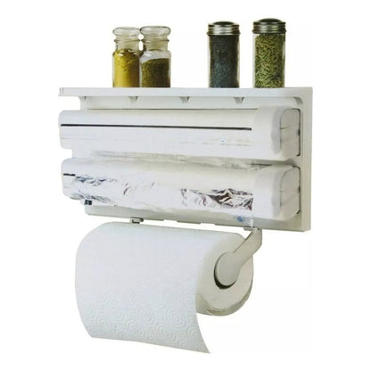 Dispensador Triple Papel De Cocina Toalla Nova