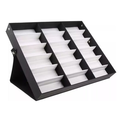 Porta Lentes Para 18 Unidades / Caja Con Tapa