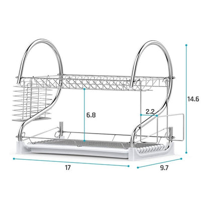 Secador Escurridor De Platos, 2 Pisos