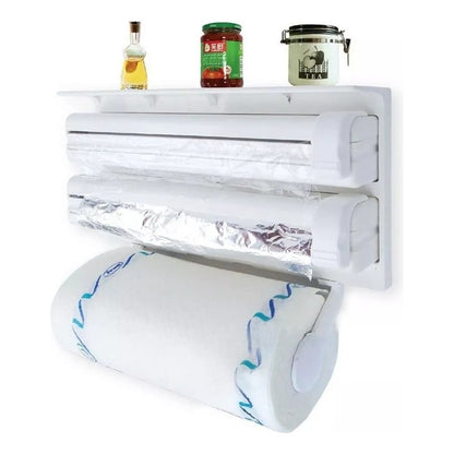 Dispensador Triple Papel De Cocina Toalla Nova