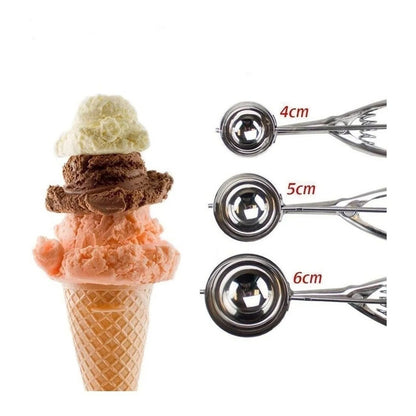 Set De 3 Cucharas Para Helados De (4cm,5cm,6cm)