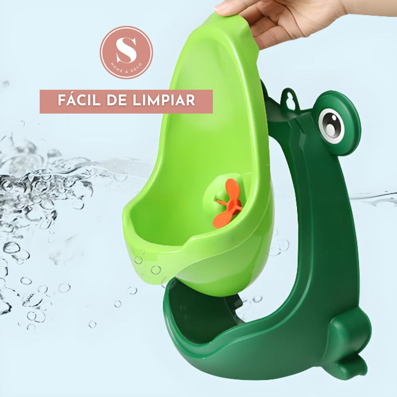 Urinario De Entrenamiento Baby Toilet Frog Color Verde