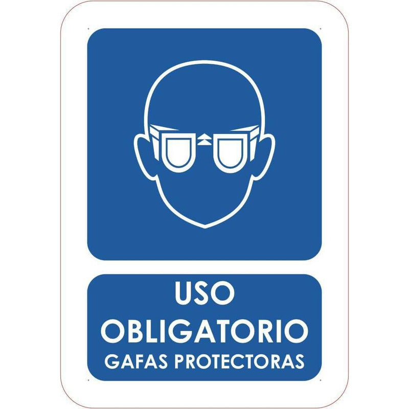 Señaletica Uso Obligatorio Gafas Protectoras 21x14,8cm