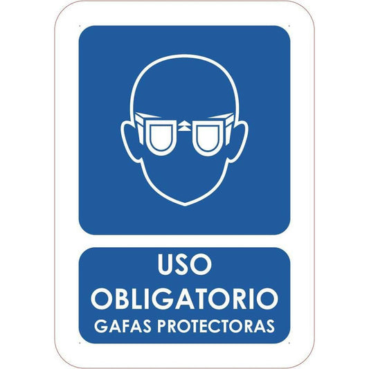 Señaletica Uso Obligatorio Gafas Protectoras 21x14,8cm