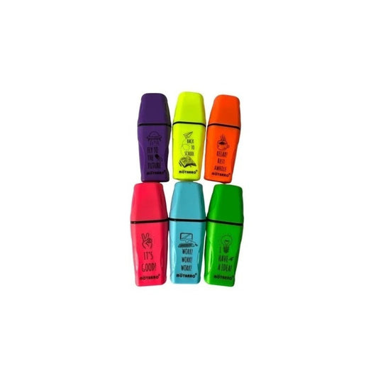 Resaltador Destacador Fluor Pack 6 Unidades